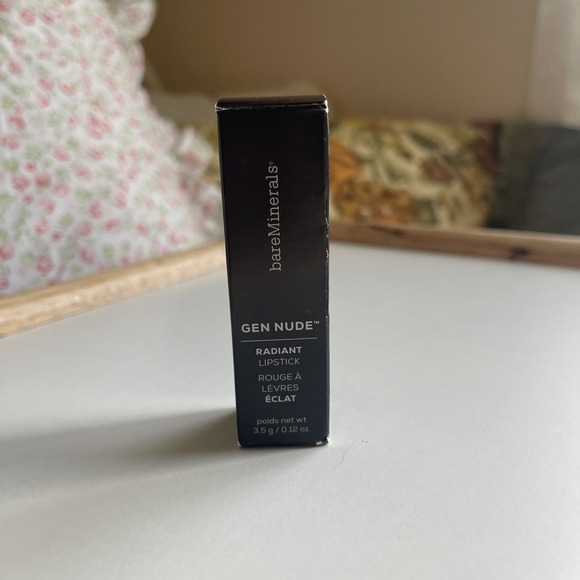 bareMinerals Gen Nude Radiant Lipstick KITTY 0.12 OZ New In Box Full Size - Picture 1 of 7